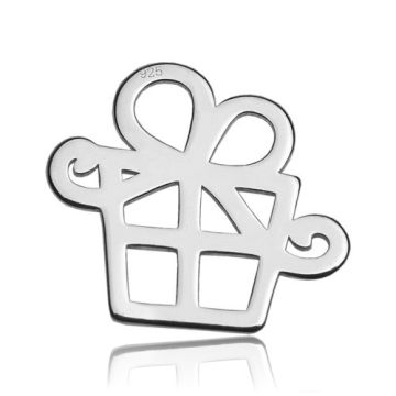 Zawieszka Świąteczna - Prezent, Srebro próba 925 BL 42 - 0,4 mm Zawieszka Świąteczna - Prezent, Srebro próba 925 BL 42 - 0,4 mm