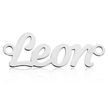 Zawieszka / Łącznik Imię Leon, srebro 925 BL LEON - 0,4 mm Zawieszka / Łącznik Imię Leon, srebro 925 BL LEON - 0,4 mm
