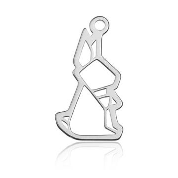 Zawieszka Królik origami, srebro 925 BL 478 - 0,4 mm Zawieszka Królik origami, srebro 925 BL 478 - 0,4 mm