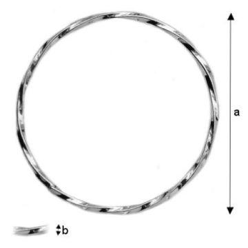 Kółka z drutu giętego srebro próba 925 KSK 29 Kółka z drutu giętego srebro próba 925 KSK 29