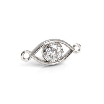 Łącznik ozdobny, Oko proroka z kamieniami, srebro 925 S-CHARM 765 Łącznik ozdobny, Oko proroka z kamieniami, srebro 925 S-CHARM 765