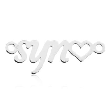 Łącznik Syn z serduszkiem, srebro 925 BL 773 - 0,4 mm Łącznik Syn z serduszkiem, srebro 925 BL 773 - 0,4 mm