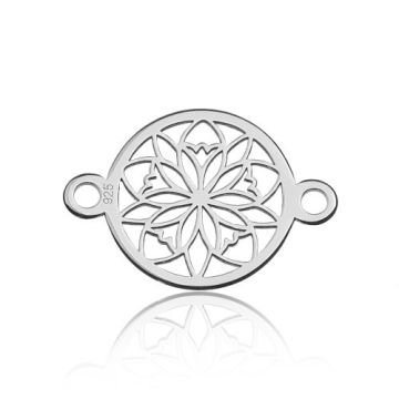 Łącznik Rozetka ażurowa, srebro 925 BL 438 - 0,4 mm Łącznik Rozetka ażurowa, srebro 925 BL 438 - 0,4 mm