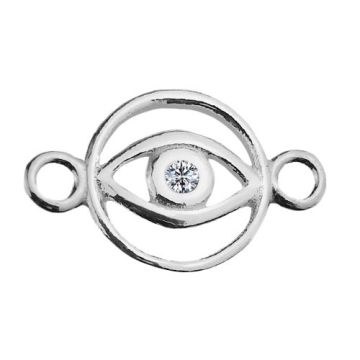 Łącznik Oko z kamieniem, srebro 925 S-CHARM 546 Łącznik Oko z kamieniem, srebro 925 S-CHARM 546