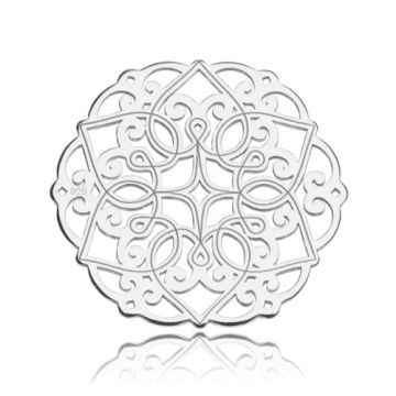 Zawieszka/łącznik ażurowy, srebro próby 925 BL 312 - 0,4 mm Zawieszka/łącznik ażurowy, srebro próby 925 BL 312 - 0,4 mm