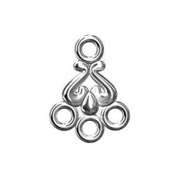 Zakończenie / Łącznik, srebro próba 925, ZAK 2 Zakończenie / Łącznik, srebro próba 925, ZAK 2