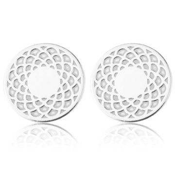 Sztyfty / kolczyki Rozetki, srebro 925 SZ 505