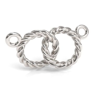 Łącznik dwa kółeczka, srebro 925 S-CHARM 655 Łącznik dwa kółeczka, srebro 925 S-CHARM 655