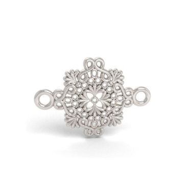 Łącznik dekoracyjny ażurowy, srebro 925 S-CHARM 600 Łącznik dekoracyjny ażurowy, srebro 925 S-CHARM 600