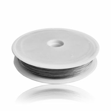 Linka jubilerska stalowa 0,38 mm / 40m - srebrna Linka jubilerska stalowa 0,38 mm / 40m - srebrna