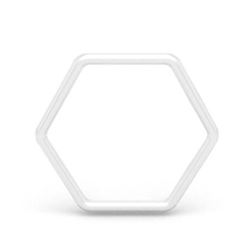 Zawieszka geometryczna - sześciokąt, srebro 925 D47 Zawieszka geometryczna - sześciokąt, srebro 925 D47