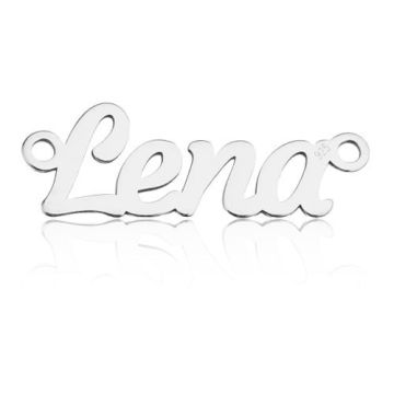 Zawieszka / Łącznik Imię Lena, srebro 925 BL LENA - 0,4 mm Zawieszka / Łącznik Imię Lena, srebro 925 BL LENA - 0,4 mm