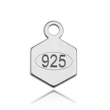 Blaszka cechownicza z wybitą próbą 925 srebro BC 3,0 Blaszka cechownicza z wybitą próbą 925 srebro BC 3,0