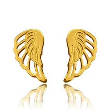 Sztyft baza do kolczyków Skrzydła, złoto próby 585, SZ WINGS Sztyft baza do kolczyków Skrzydła, złoto próby 585, SZ WINGS