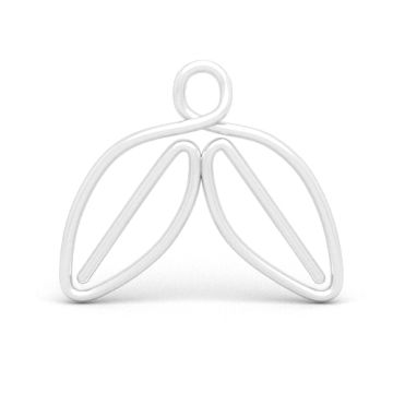 Zawieszka ozdobna - liście, srebro 925 D32 Zawieszka ozdobna - liście, srebro 925 D32