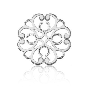 Łącznik / Zawieszka ażurowa grawerowana, srebro 925 BL 550 - 0,4 mm Łącznik / Zawieszka ażurowa grawerowana, srebro 925 BL 550 - 0,4 mm
