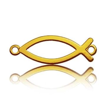 Zawieszka / łącznik Ryba Chrześcijańska, złoto próby 585 Zawieszka / łącznik Ryba Chrześcijańska, złoto próby 585