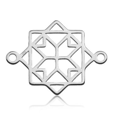 Zawieszka / łącznik ażurowy geometryczny, srebro 925 BL 427 - 0,4 mm Zawieszka / łącznik ażurowy geometryczny, srebro 925 BL 427 - 0,4 mm