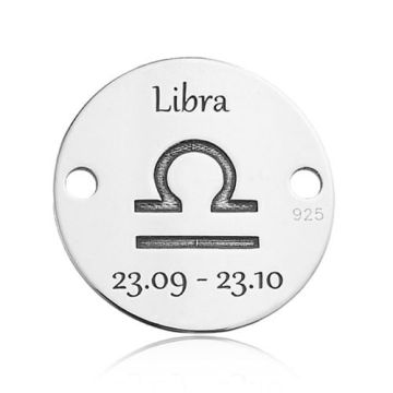 Łącznik / Zawieszka Libra Waga Znak Zodiaku, srebro 925 BL 619 - 0,4 mm Łącznik / Zawieszka Libra Waga Znak Zodiaku, srebro 925 BL 619 - 0,4 mm