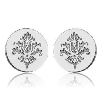 Sztyfty ozdobne z grawerowanym wzorem, srebro próba 925, SZ 27 Sztyfty ozdobne z grawerowanym wzorem, srebro próba 925, SZ 27