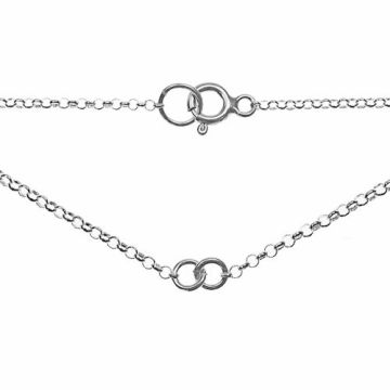 Baza do naszyjnika diamentowana, srebro próba 925 S-CHAIN 6 D - 40 CM Baza do naszyjnika diamentowana, srebro próba 925 S-CHAIN 6 D - 40 CM