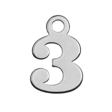 Zawieszka Cyfra Trzy 3, srebro 925 MBL 3 - 0,4 mm Zawieszka Cyfra Trzy 3, srebro 925 MBL 3 - 0,4 mm