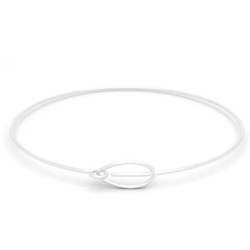 Bransoleta z liściem, srebro 925 D34 Bransoleta z liściem, srebro 925 D34