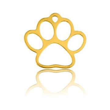 Zawieszka łapa 18x17mm, złoto próba 585