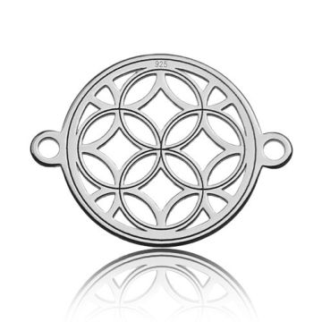 Zawieszka / łącznik ażurowy Rozetka, srebro 925 BL 393 - 0,4 mm Zawieszka / łącznik ażurowy Rozetka, srebro 925 BL 393 - 0,4 mm