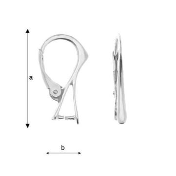 Bigle angielskie do kamieni, srebro 925 BA 3 Bigle angielskie do kamieni, srebro 925 BA 3