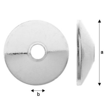 Miseczka 6 mm srebro próba 925 WKS 6 Miseczka 6 mm srebro próba 925 WKS 6