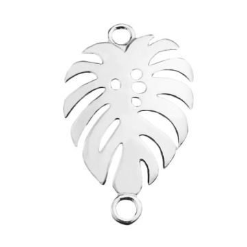 Łącznik Liść Monstera, srebro 925 S-CHARM 468 Łącznik Liść Monstera, srebro 925 S-CHARM 468