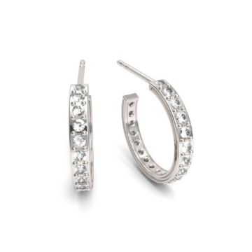 Baza do kolczyków - z kamieniami / kryształkami, srebro 925 EX 16 Baza do kolczyków - z kamieniami / kryształkami, srebro 925 EX 16