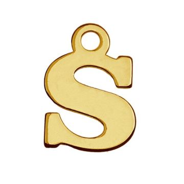 Zawieszka litera S, złoto próby 585
