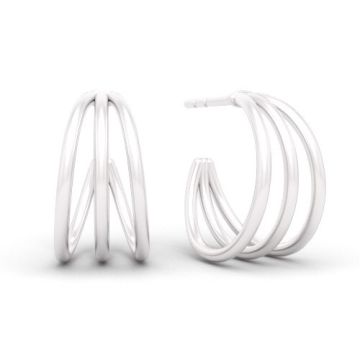 Kolczyki potrójne koła 15 mm, srebro 925 EX 26 Kolczyki potrójne koła 15 mm, srebro 925 EX 26