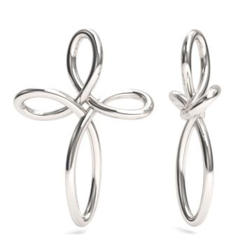 Zawieszka ażurowa, Krzyż srebro 925 S-CHARM 713 Zawieszka ażurowa, Krzyż srebro 925 S-CHARM 713