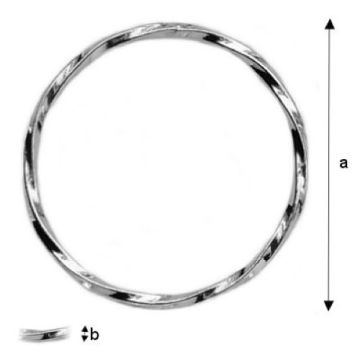 Kółka z drutu giętego srebro próba 925 KSK 22 Kółka z drutu giętego srebro próba 925 KSK 22