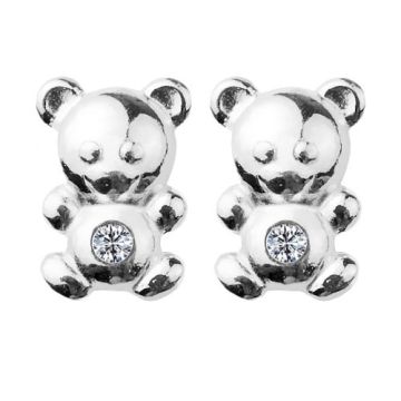 Sztyfty / kolczyki Misie z kamieniami, srebro 925 SZ 134 Sztyfty / kolczyki Misie z kamieniami, srebro 925 SZ 134