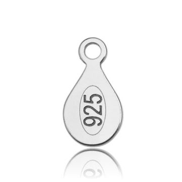 Blaszka cechownicza z wybitą próbą 925 srebro BC 1,0 Blaszka cechownicza z wybitą próbą 925 srebro BC 1,0