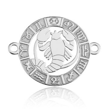 Łącznik Znak zodiaku Rak, srebro 925 BL 660 - 0,4 mm Łącznik Znak zodiaku Rak, srebro 925 BL 660 - 0,4 mm