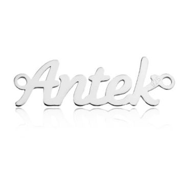 Zawieszka / Łącznik Imię Antek, srebro 925 BL ANTEK - 0,4 mm Zawieszka / Łącznik Imię Antek, srebro 925 BL ANTEK - 0,4 mm
