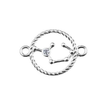 Łącznik znak zodiaku Strzelec z kamieniem, srebro 925 S-CHARM 571 Łącznik znak zodiaku Strzelec z kamieniem, srebro 925 S-CHARM 571