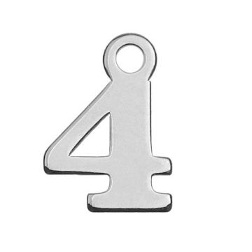 Zawieszka Cyfra Cztery 4, srebro 925 MBL 4 - 0,4 mm Zawieszka Cyfra Cztery 4, srebro 925 MBL 4 - 0,4 mm
