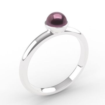 Pierścionek ozdobny z perłą Preciosa 4 mm - kolor do wyboru, srebro próby 925, PB-0004 Pierścionek ozdobny z perłą Preciosa 4 mm - kolor do wyboru, srebro próby 925, PB-0004