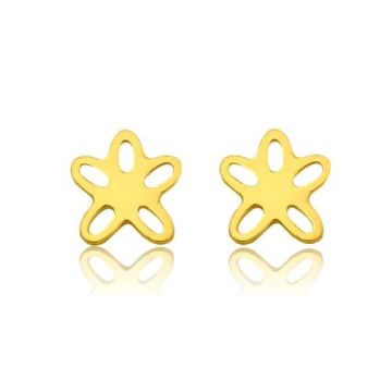 Sztyft baza do kolczyków Kwiatki, złoto próba 585 Sztyft baza do kolczyków Kwiatki, złoto próba 585