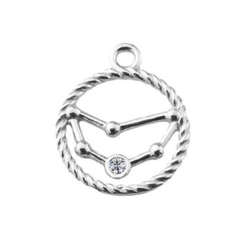 Zawieszka Koziorożec Znak Zodiaku / Konstelacja z kamieniem, srebro 925 S-CHARM 610 Zawieszka Koziorożec Znak Zodiaku / Konstelacja z kamieniem, srebro 925 S-CHARM 610