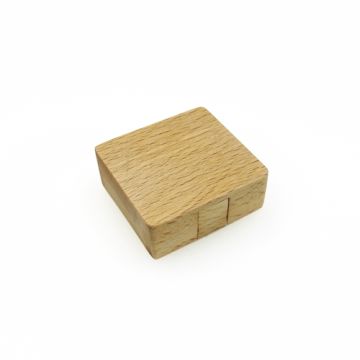 Ozdobne drewniane pudełko na biżuterię - z gąbką, 4,4 x 4,4 cm PD09 Ozdobne drewniane pudełko na biżuterię - z gąbką, 4,4 x 4,4 cm PD09