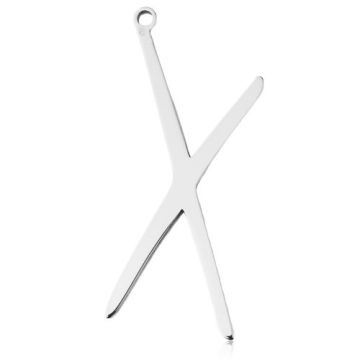 Zawieszka Duża Litera X, srebro 925 BL 839 - 0,8 mm Zawieszka Duża Litera X, srebro 925 BL 839 - 0,8 mm