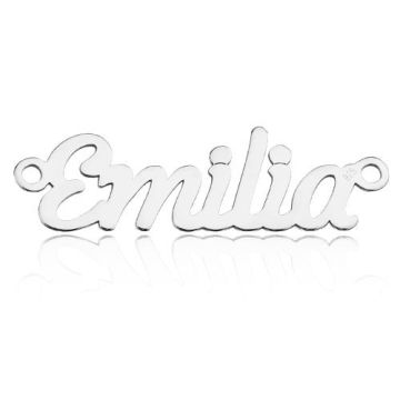 Zawieszka / Łącznik Imię Emilia, srebro 925 BL EMILIA - 0,4 mm Zawieszka / Łącznik Imię Emilia, srebro 925 BL EMILIA - 0,4 mm