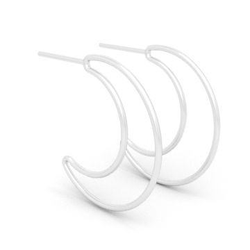 Kolczyki na sztyfcie - księżyce, srebro 925 D01 Kolczyki na sztyfcie - księżyce, srebro 925 D01